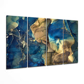 Marble 4 Pieces Mega Glass Wall Art (59"x36") | Insigne Art Design.